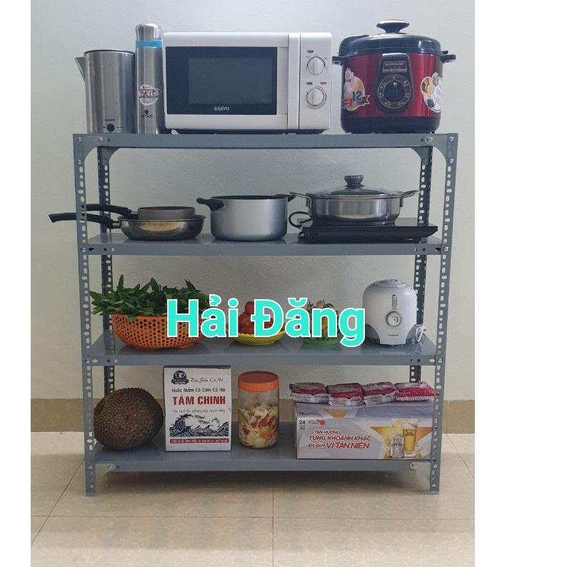 KỆ SẮT 4 TẦNG , KỆ KHO HÀNG TRỌNG TẢI 100KG/TẦNG