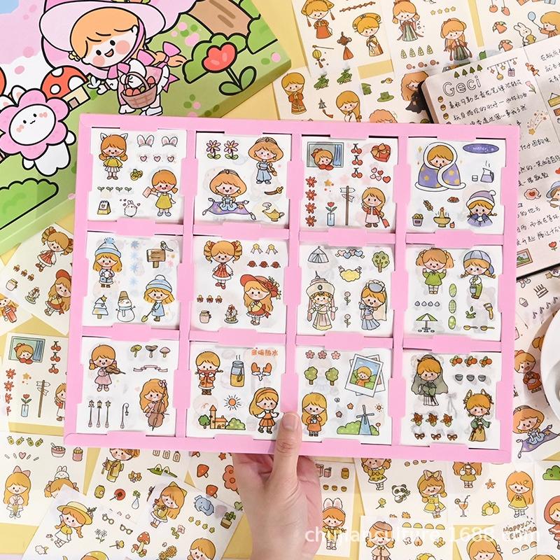 Hình Dán Sticker Cute Dễ Thương Trang Trí Sổ Tay Bullet Jounal