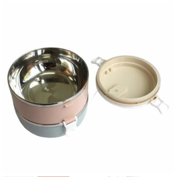 HỘP CƠM 2 TẦNG LÚA MẠCH LÕI INOX TIỆN DỤNG