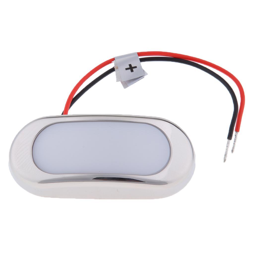 Marine Oblong Courtesy/Accent Blue 24V 0.75W Stainless Steel