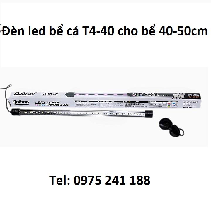 Đèn bể cá T4-40 siêu sáng, 6W, dài 38.5cm, dùng cho bể 40-50cm