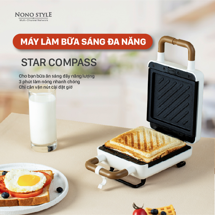 Máy Làm Bữa Sáng STAR COMPASS - Hàng Chính Hãng