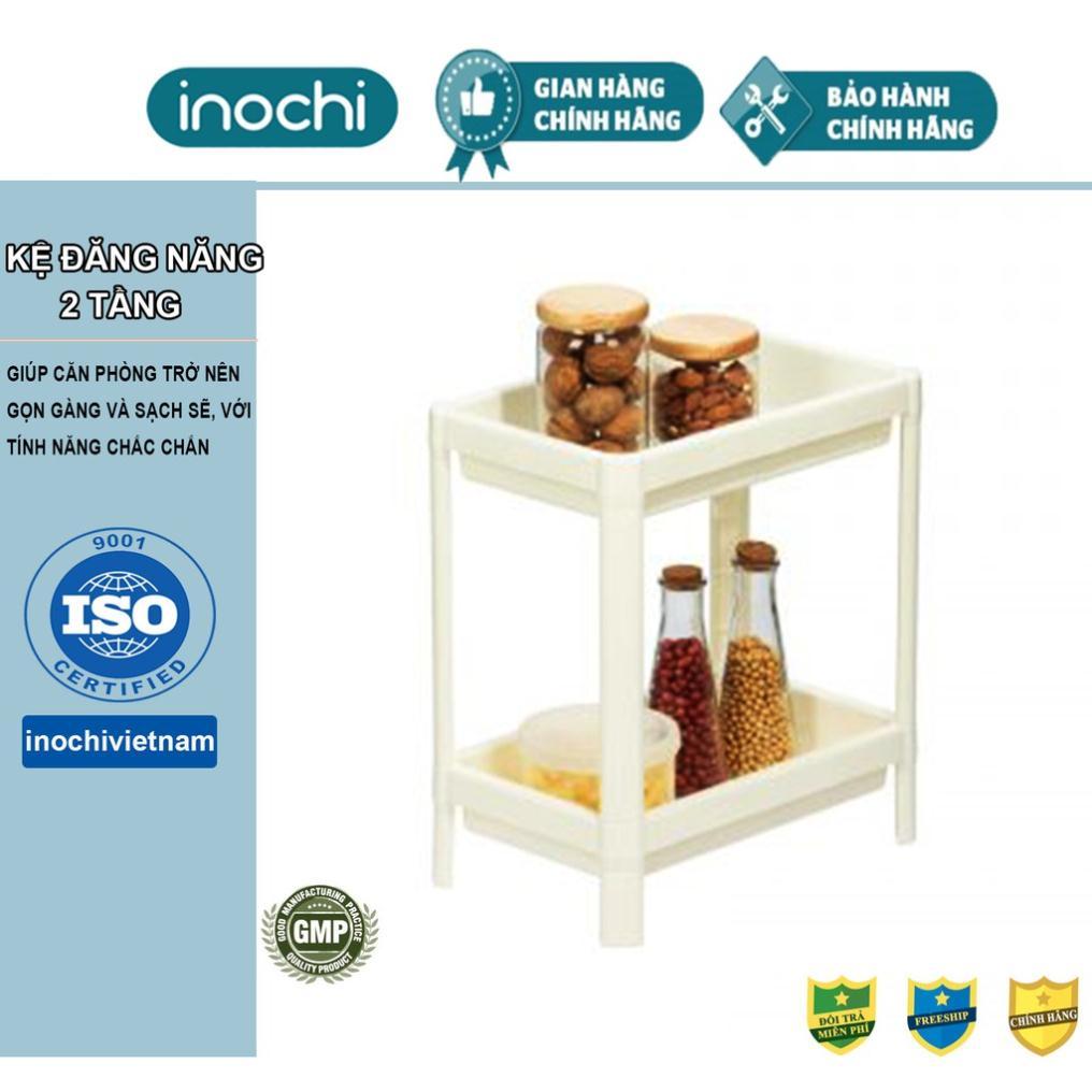 Kệ 2 Tầng inochi SALE Kệ để đồ Đa Năng nhà tắm Nhựa Dùng Để Đựng Gia Vị Nhà Bếp thông minh Cao Cấp Nhật Bản KE001