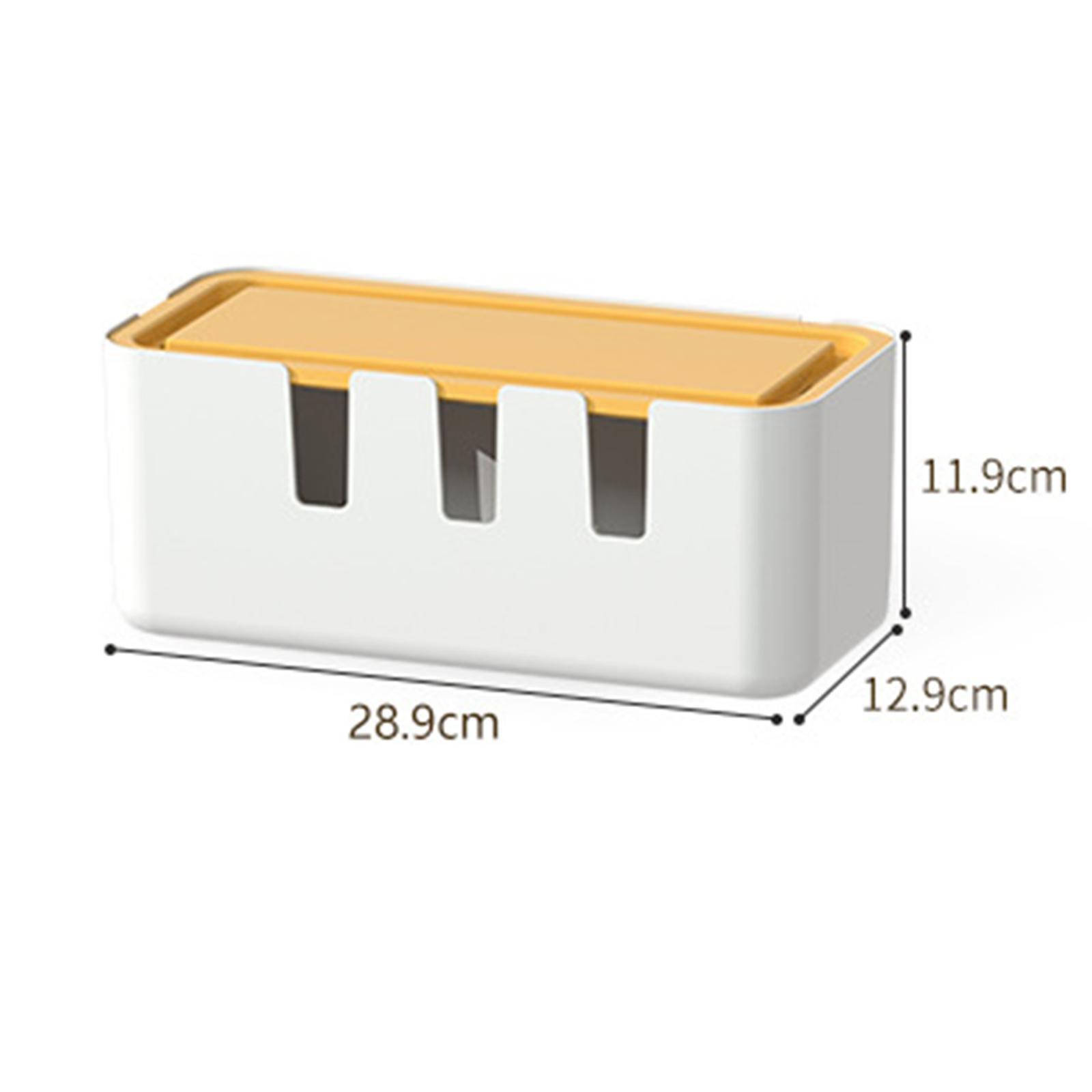 Power Strip Box Wire Cover Hider Protector Cable Management Box for Adapters