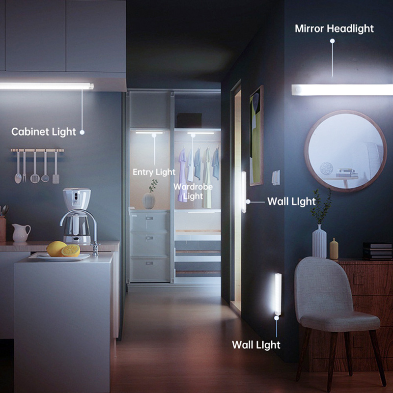 Đèn cảm biến chuyển động không dây ánh sáng cảm ứng lắp vào tủ quần áo tủ sách nhà bếp