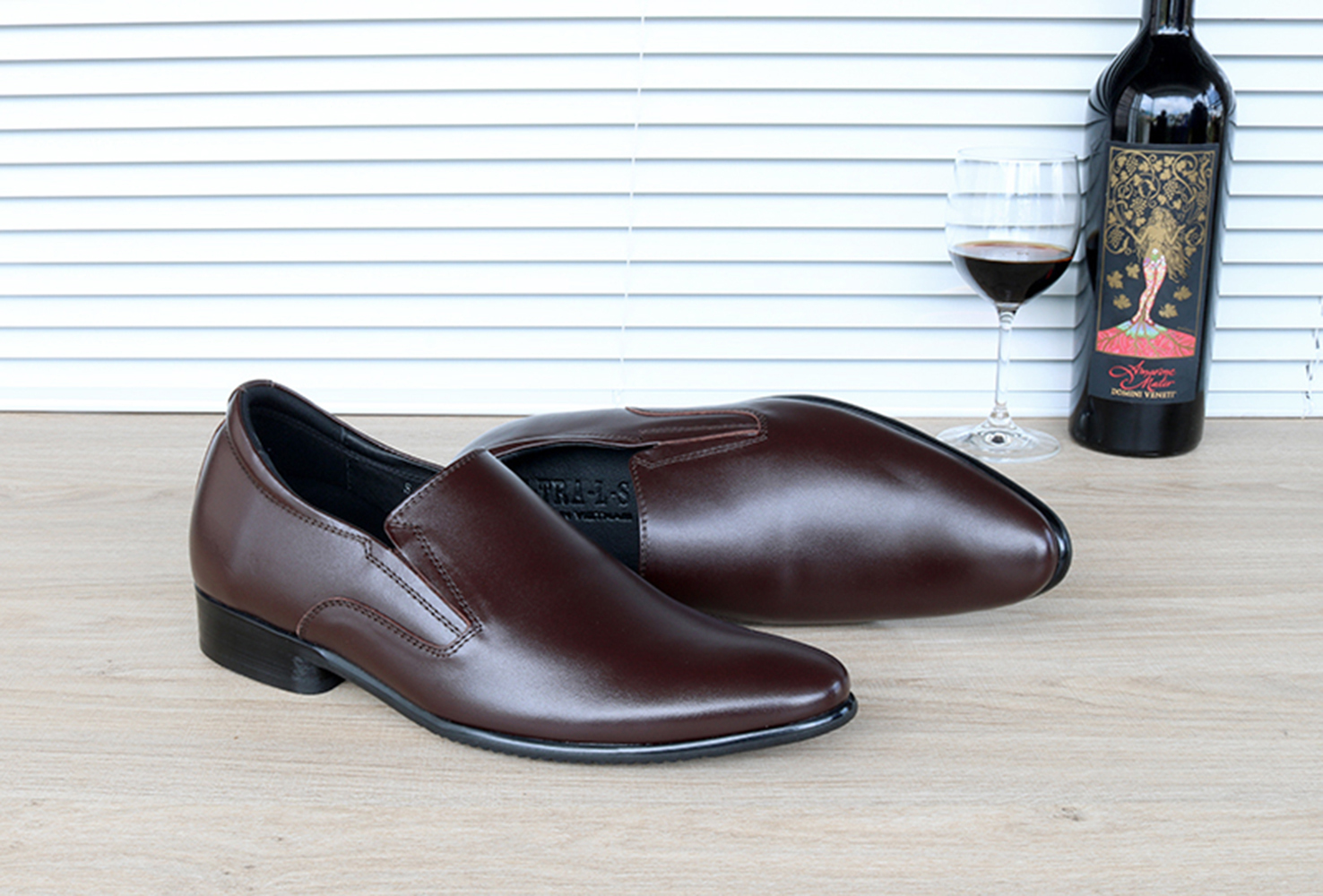GIÀY TĂNG CHIỀU CAO GIÀY CAO DÀNH CHO NAM GIỚI S970 ĐEN TRƠN - CAO 8CM GIÀY ĐỘN NAM CAO VƯỢT TRỘI