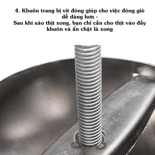 Khuôn Làm Giò, Giò Thủ Xào Inox Chất Lượng Cao Cấp Loại 1KG Và 2KG