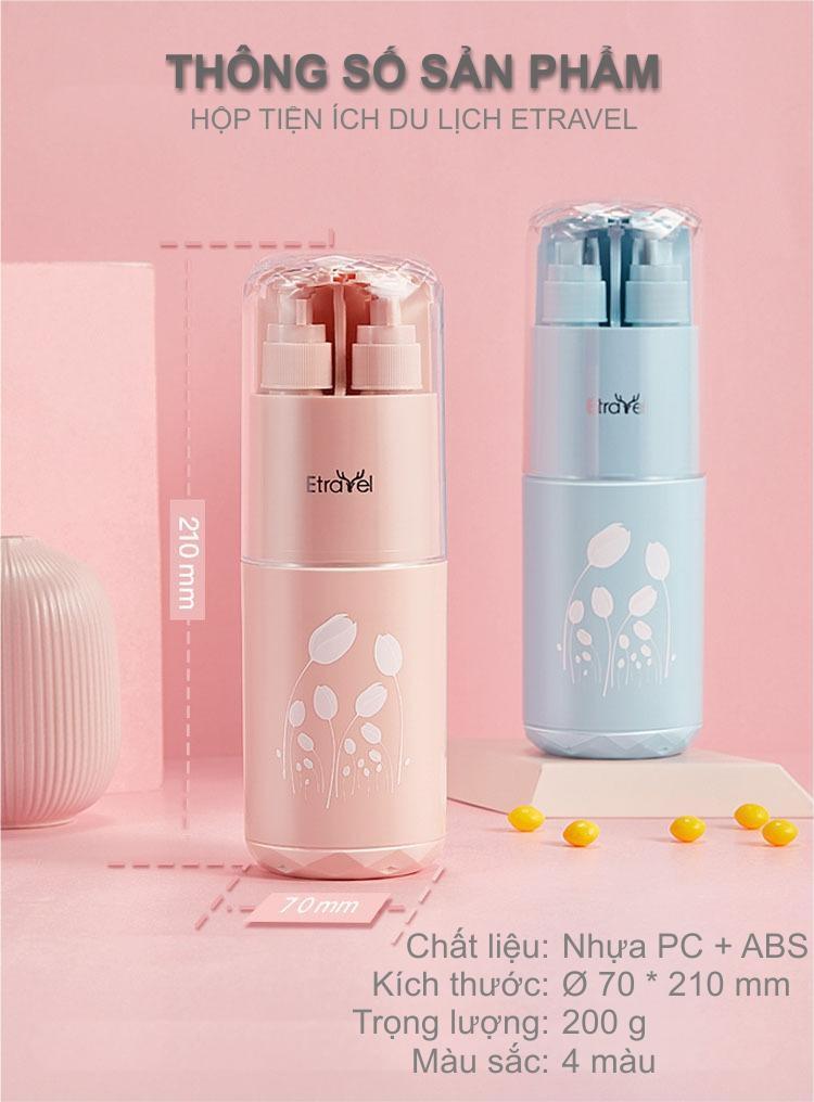 Hộp đựng dụng vụ vệ sinh cá nhân & mỹ phẩm du lịch - Travel kit Etravel