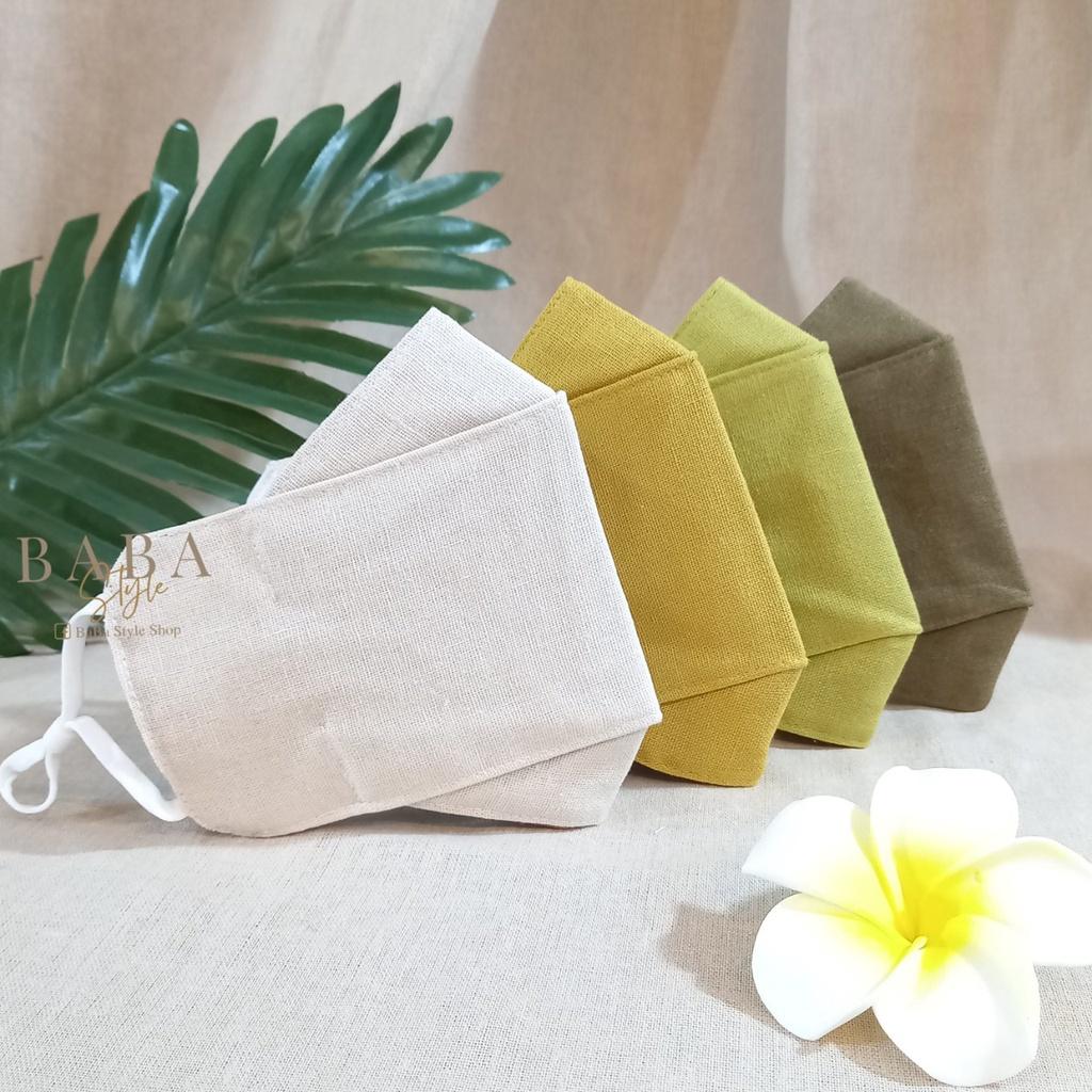 Khẩu trang vải linen