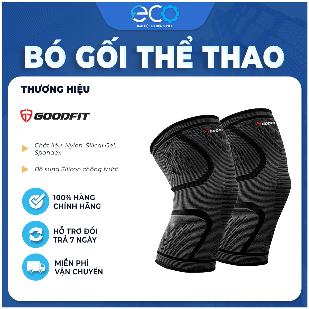 Băng gối, bó gối thể thao đàn hồi GF518K GoodFit chính hãng