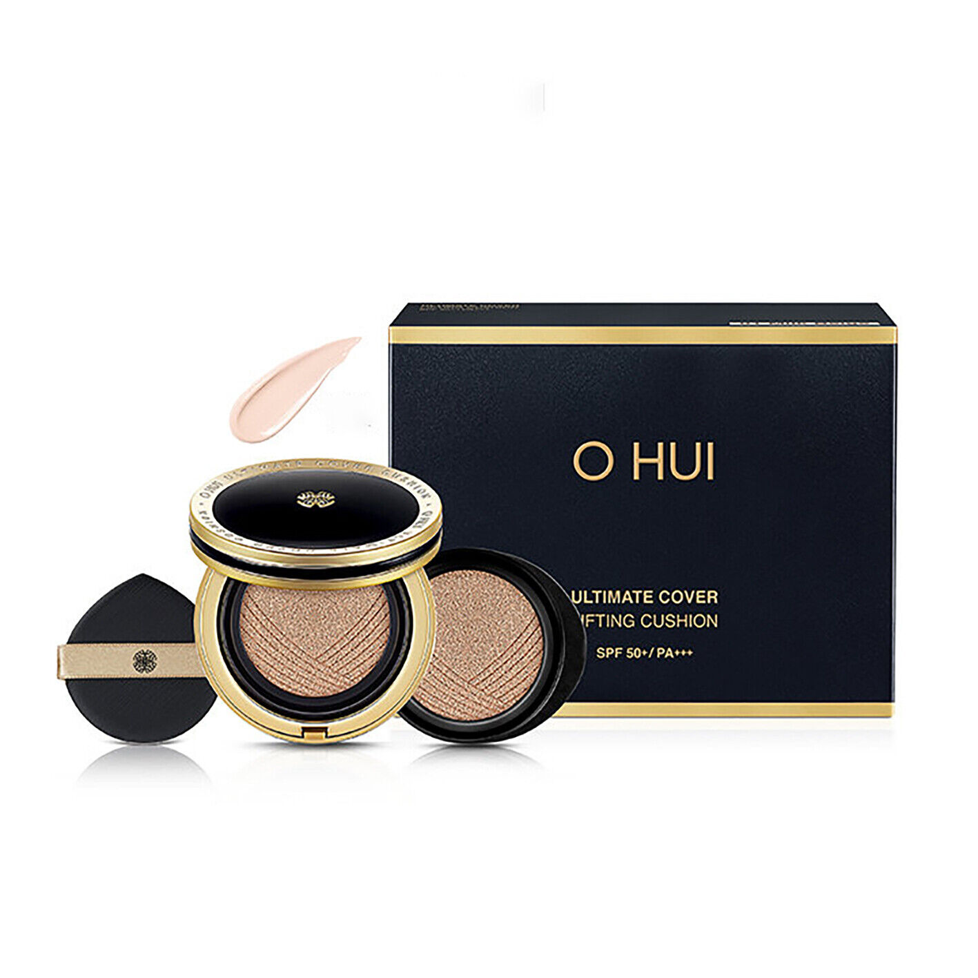 Phấn nước che khuyết điểm và nâng cơ vượt trội O HUI Ultimate Cover Lifting Cushion SPF50+ PA+++ - Tặng 1 lõi refill