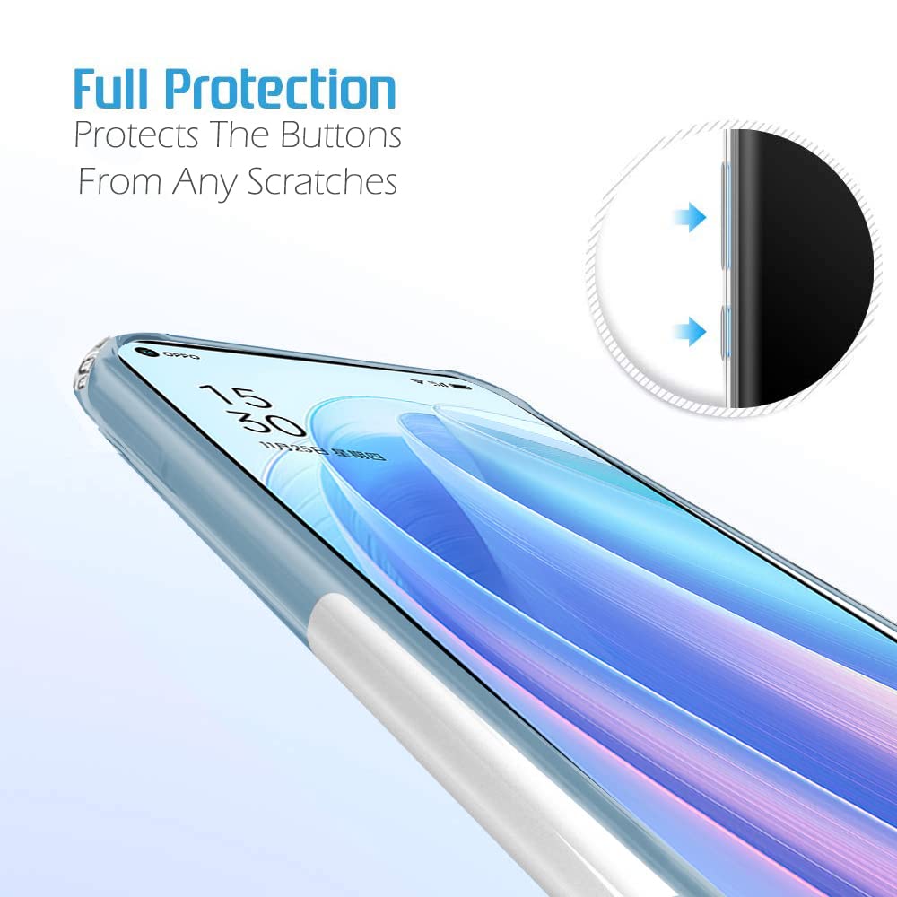 Ốp lưng silicon dẻo cho Oppo Reno 7 hiệu Ultra Thin trong suốt mỏng 0.6mm độ trong tuyệt đối chống trầy xước - Hàng nhập khẩu