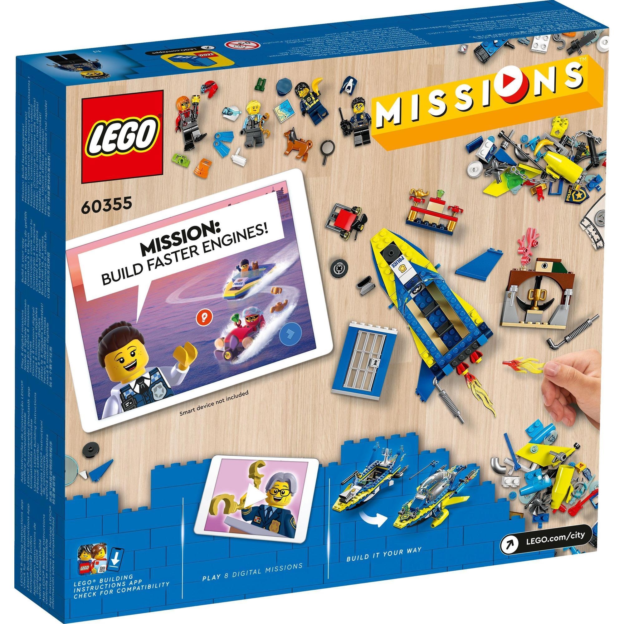 LEGO City 60355 Nhiệm Vụ Thám Tử Của Cảnh Sát Biển (278 chi tiết)