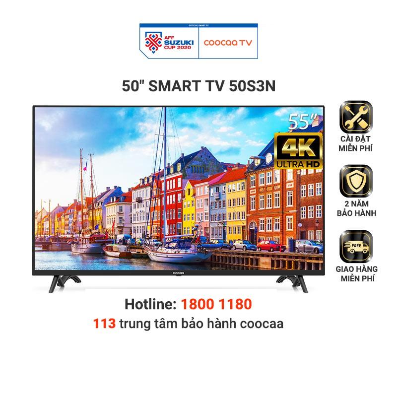 Smart Tivi Netflix 4K UHD Coocaa 50 inch - Model 50S3N - Hàng chính hãng