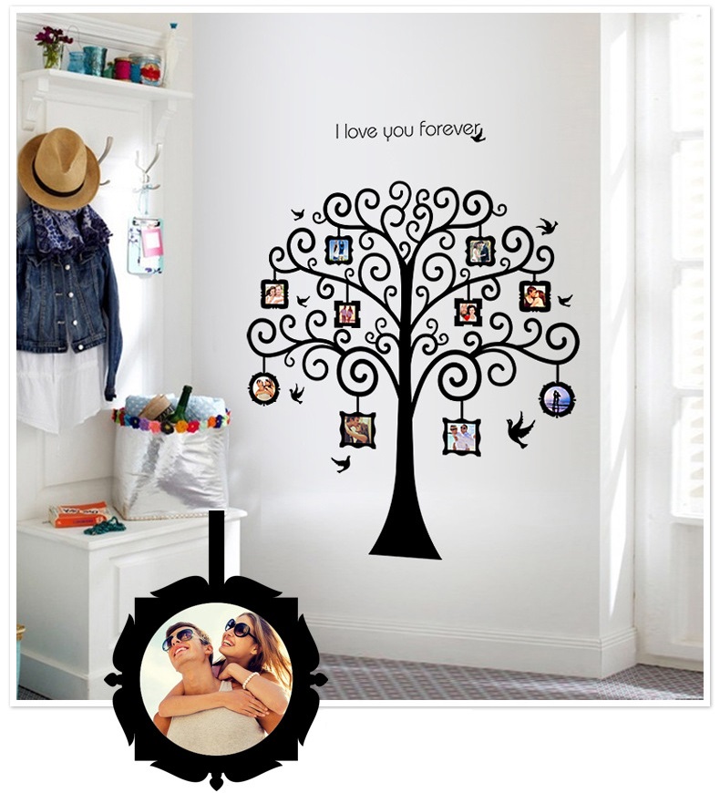 Decal dán tường cây treo ảnh số 15 Amyshop(156x138cm)