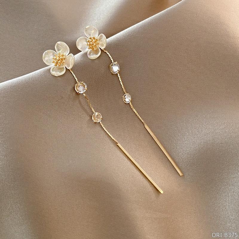 Bông tai nữ Bông hoa dáng dài Fiona độc đáo thời trang ORI ACCESSORIES B375