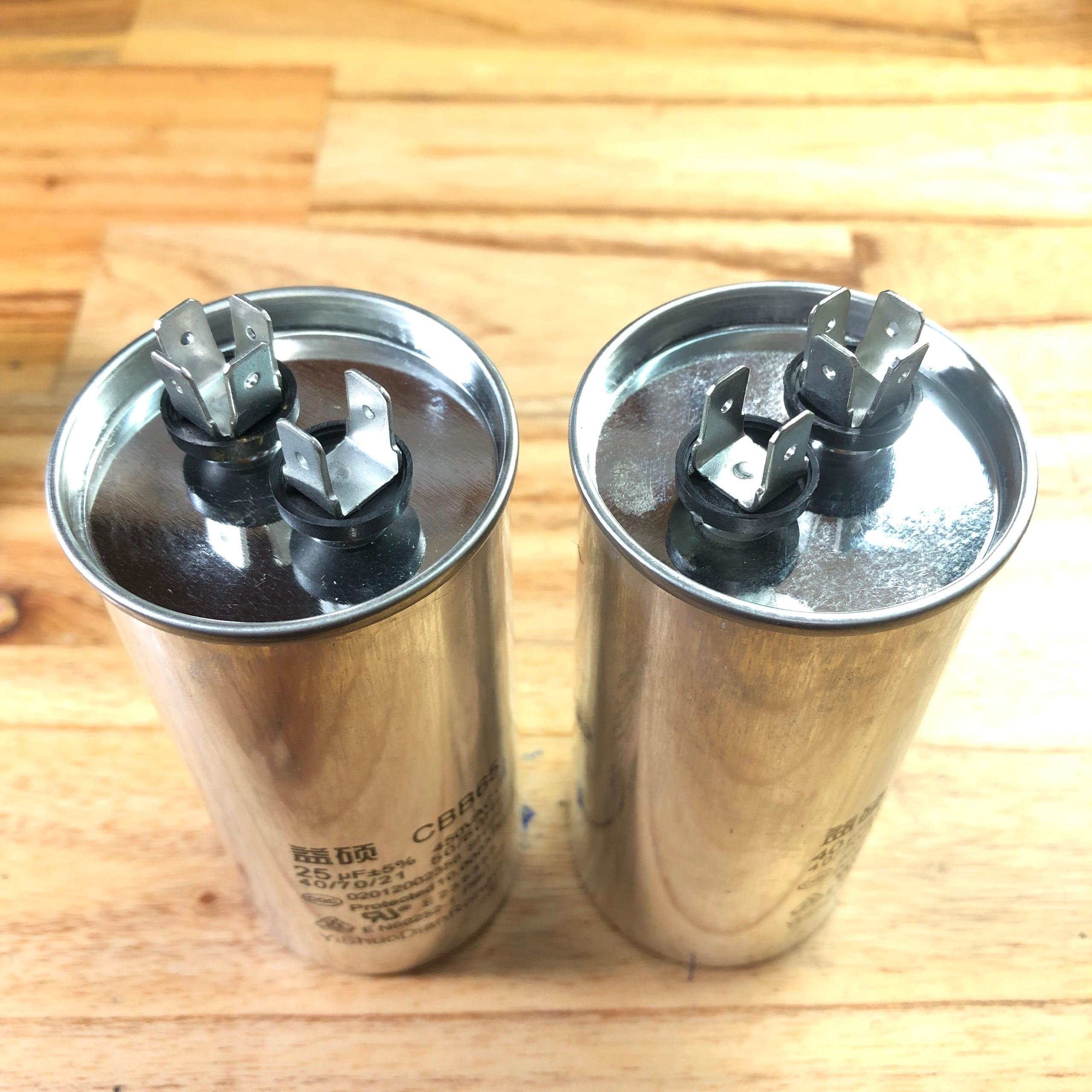 Tụ điện điều hòa không khí CBB65 450Vac 25uf, 30uf, 35uf, 40uf, tụ máy nén điều hòa không khí.