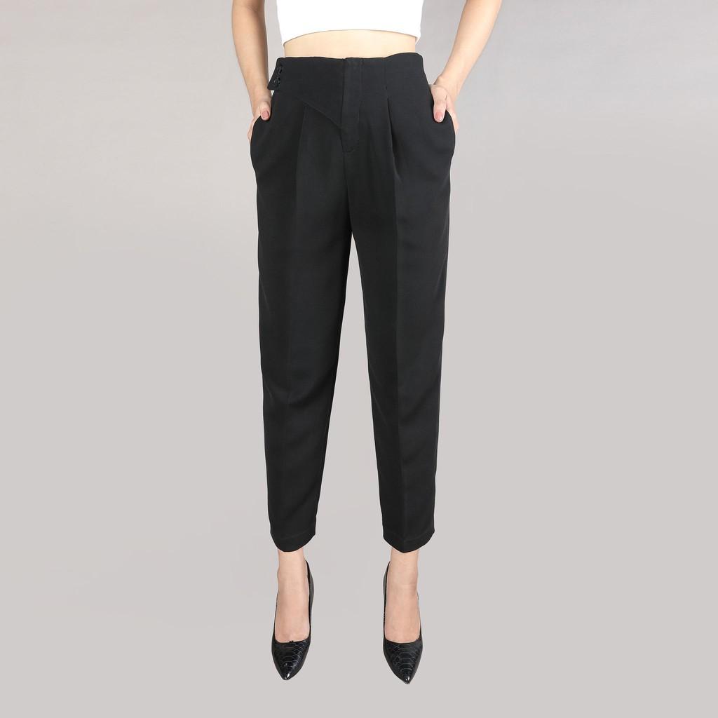 Quần tây công sở cạp cao, xếp ly tam giác, ống đứng, hàng thiết kế TK FASHION - QK K425