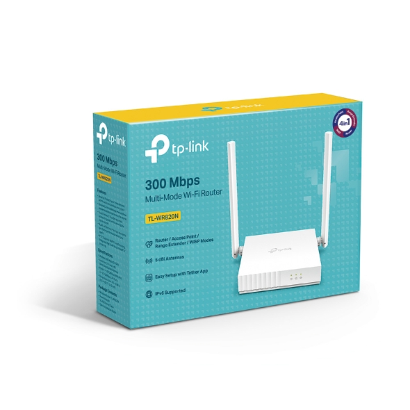 Bộ Phát Wifi TP-Link TL-WR820N Chuẩn N 300Mbps - Hàng Chính Hãng