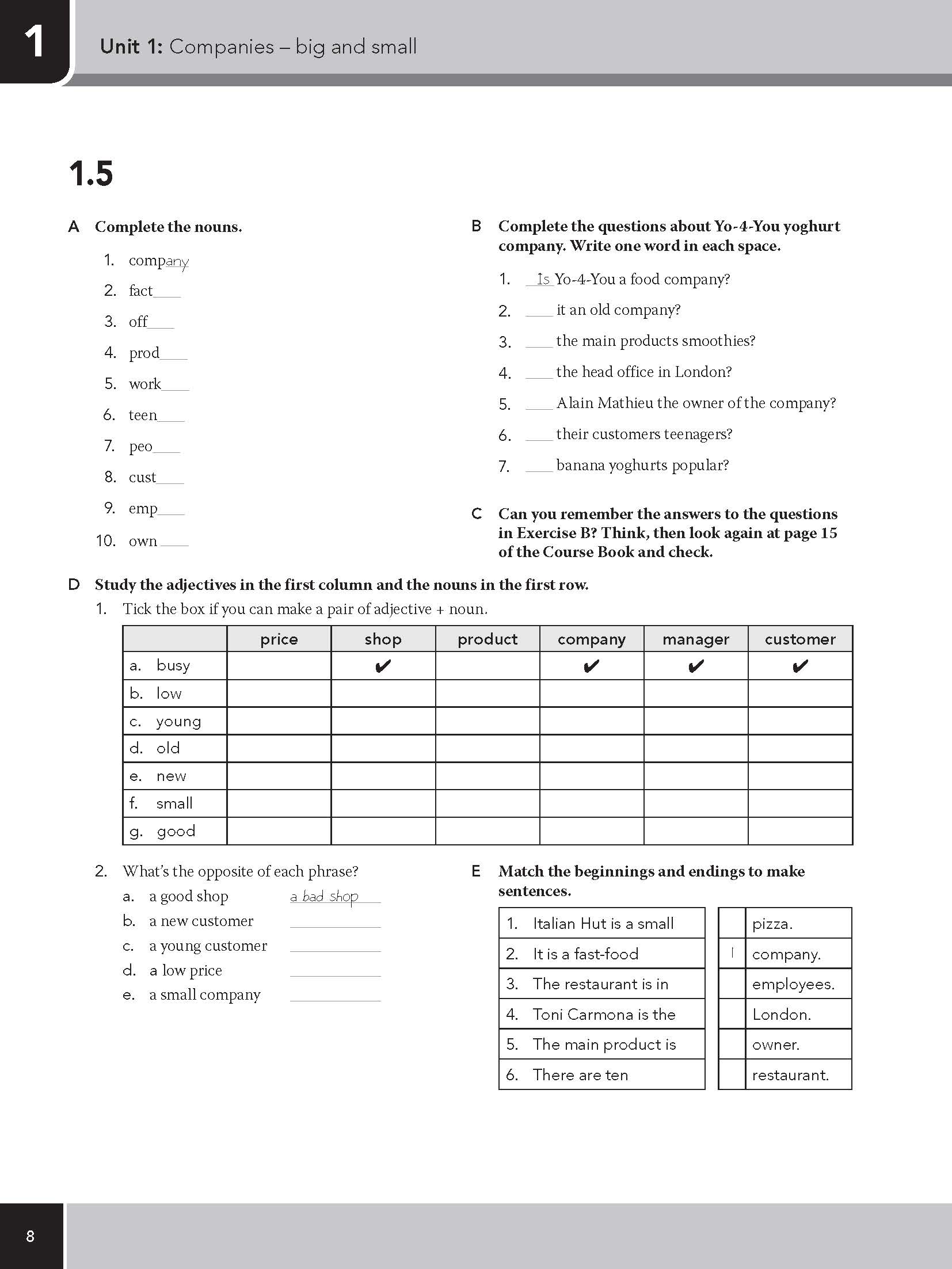 Moving into Business Studies - Workbook