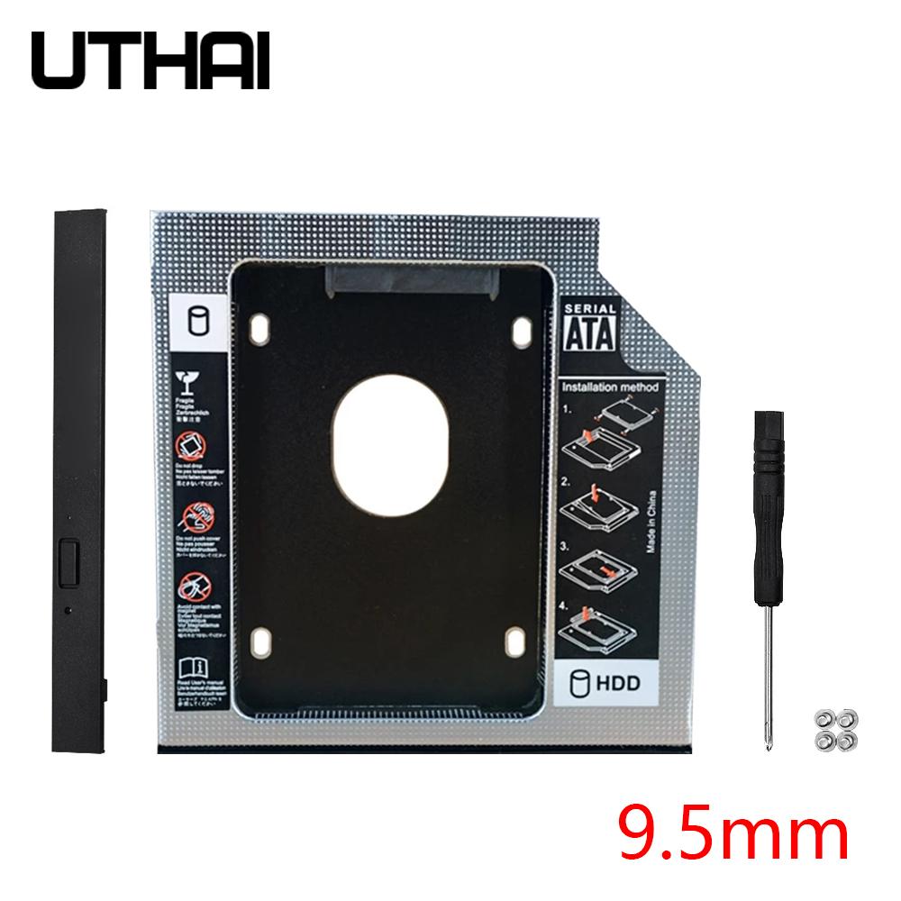 DM DW95S HDD Caddy 9.5mm nhôm Optibay SATA 3.0 ổ đĩa cứng hộp ổ đĩa DVD Bộ điều hợp DVD 2.5 SSD 2TB cho máy tính xách tay CD-ROM