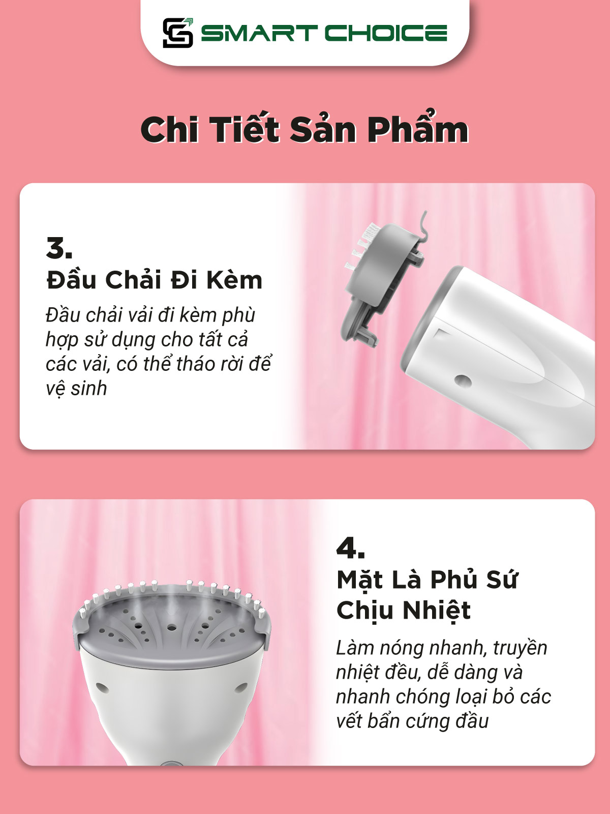Bàn Là Hơi Nước SmartChoice SCG-BL001 Hàng chính hãng 1200w 700ml, Bàn Ủi Hơi Nước Cầm Tay Cao Cấp Là Mọi Loại Vải