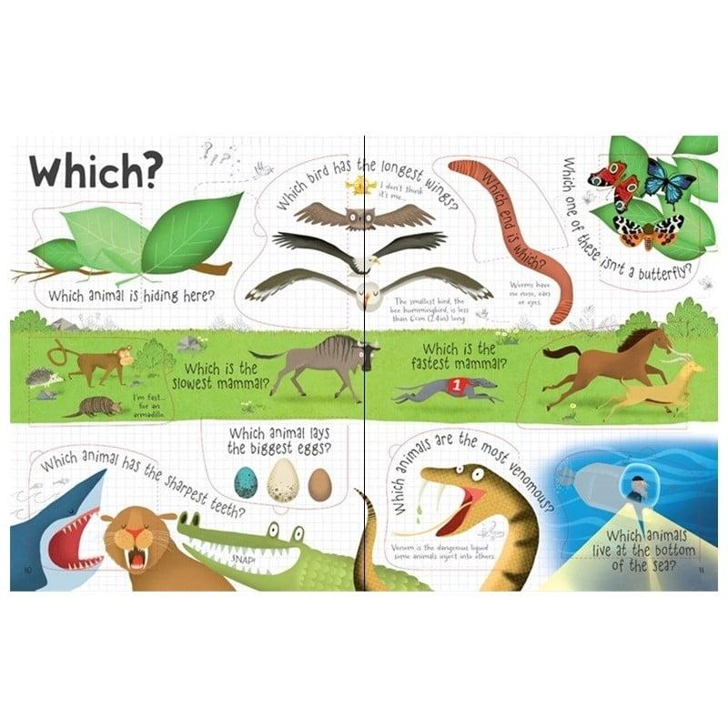 Sách tương tác tiếng Anh - Usborne Lift-the-flap Questions and Answers about Animals