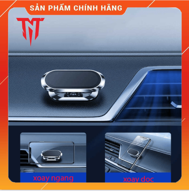 Bộ đế hít nam châm điện thoại có thể xoay 360 độ tiện lợi thời trang xịn xò - Hàng chính hãng