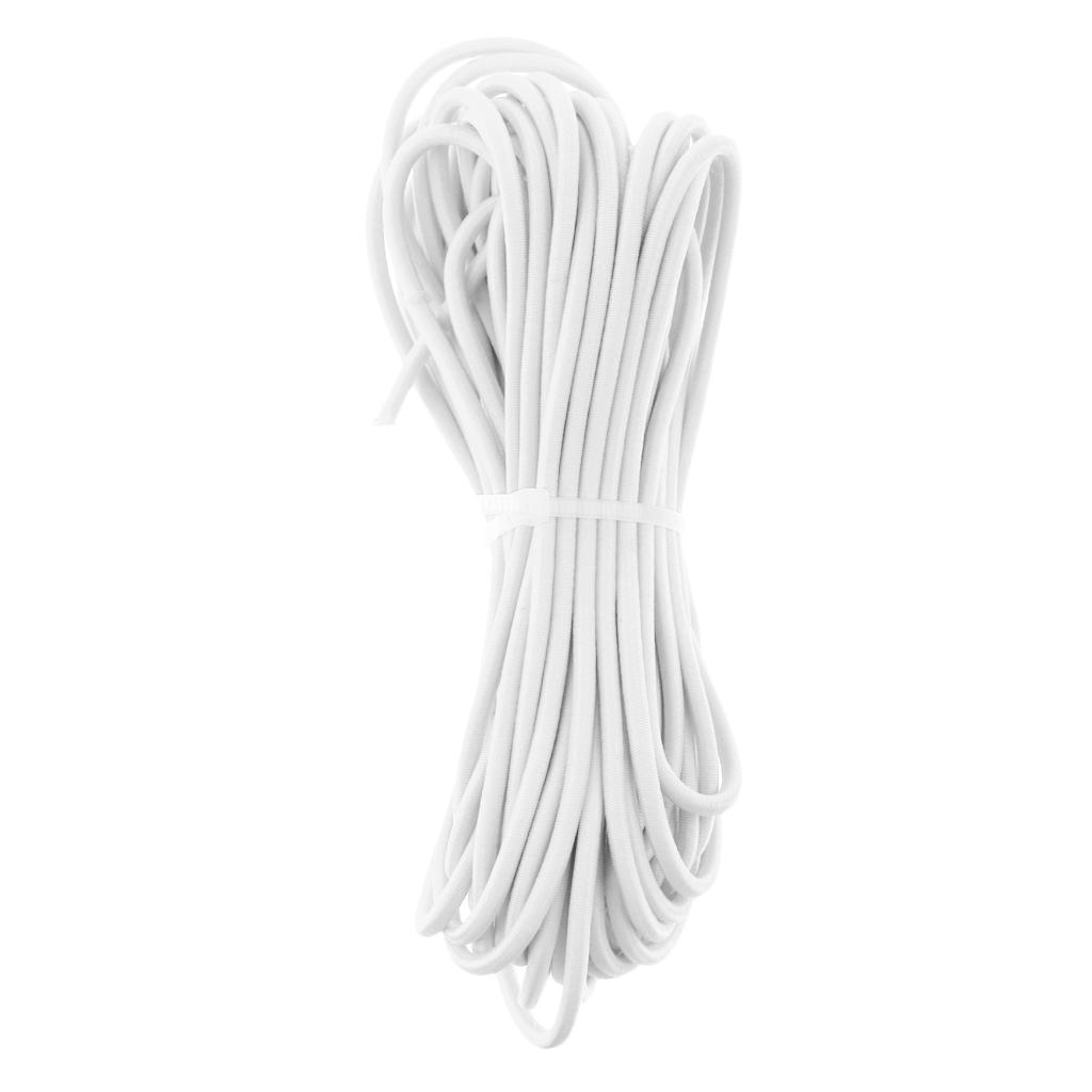 Dây đàn Hồi Tròn 3 Mm Dây Bungee Dây Buộc Xuống Thuyền Rơ Moóc 10m Trắng