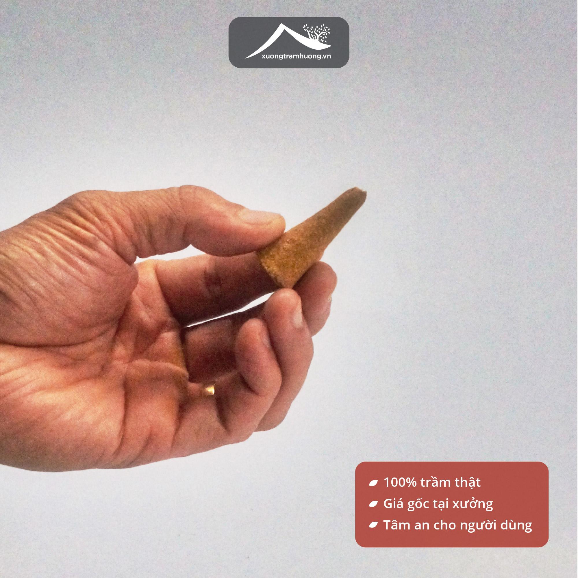 Nụ Trầm Hương Khói Ngược Sạch Xưởng Trầm Hương Thơm Dịu Thơm Vừa Thơm Đậm Hộp 40 viên