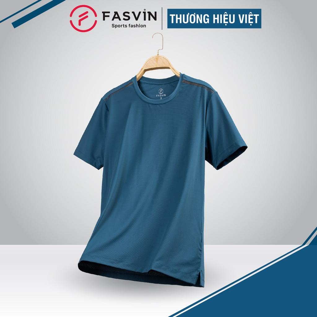 Áo thun thể thao nam Fasvin AHL23565.HN chất Nylon cao cấp vải mềm mịn thoáng mát thoải mái