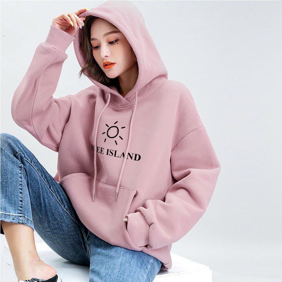 Áo hoodie nam nữ áo khoác FREE ISLAND unisex nỉ phong cách ovesize siêu đẹp Form Rộng – ST16 - babitrendy