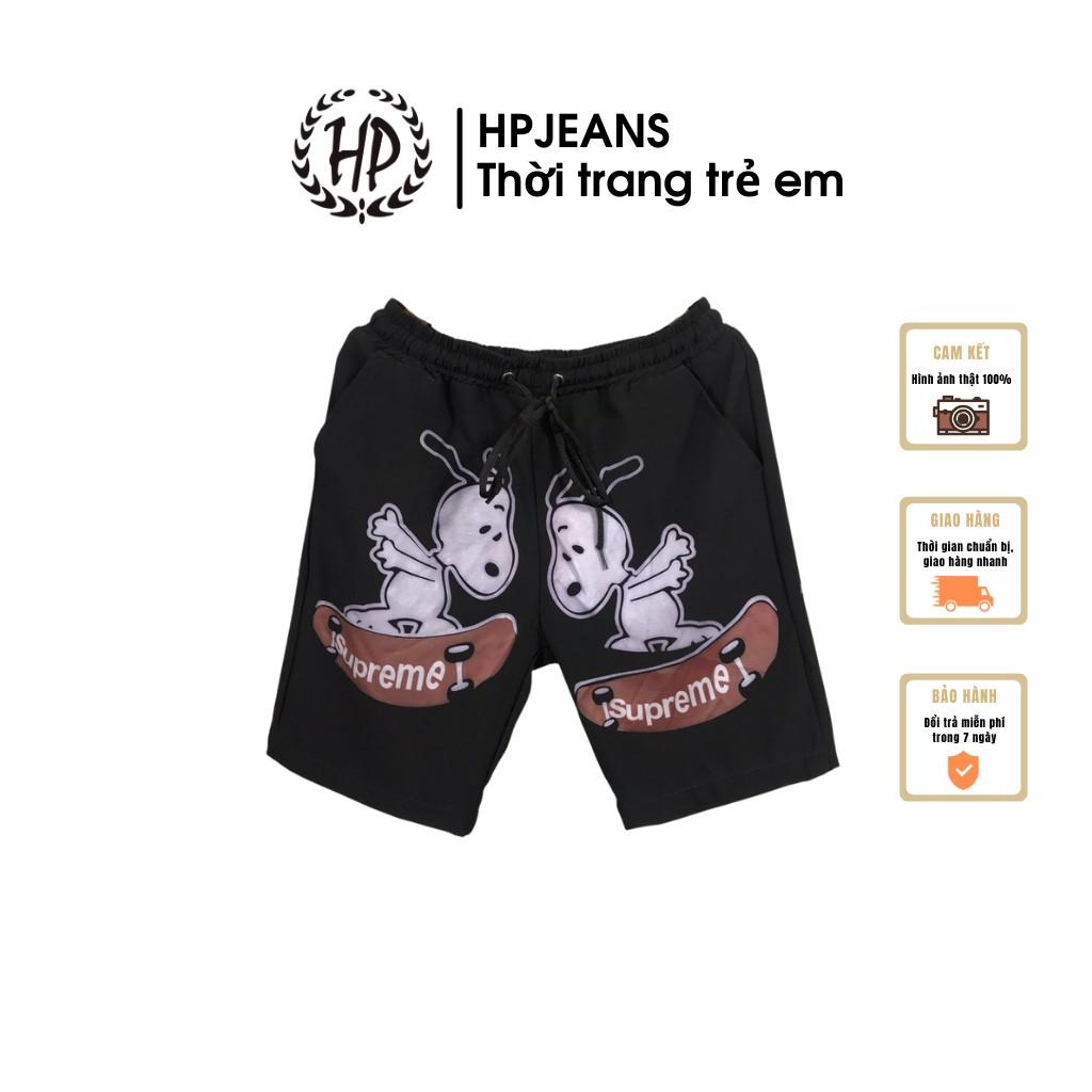 Quần Đùi Bé Trai HPJEANSQD0441 HẬU BÙI quần lửng cho bé trai HP Jeans chất liệu vải gió cao cấp cho trẻ từ 6 đến 10 tuổi