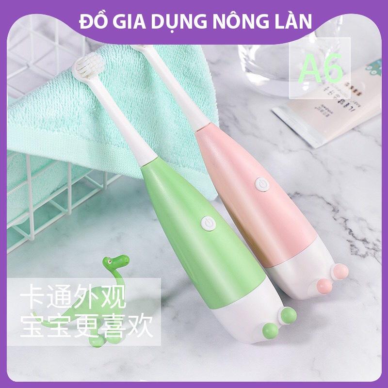 Bàn chải đánh răng điện cho bé NL Shop, bàn chải đánh răng tự động lông mềm