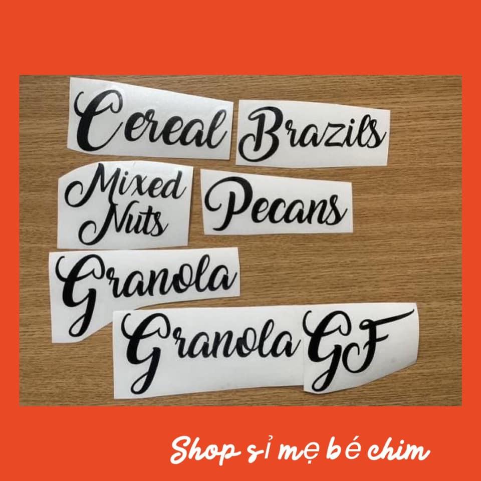 Chữ Decal In Trên Bóng To Jumbo - Bk005