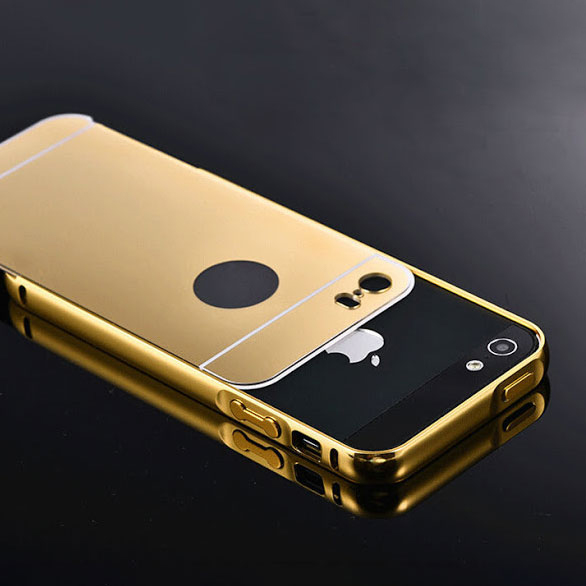 Ốp lưng tráng gương viền kim loại danh cho IPhone 5/IP 6/IP6Pplus/IP7/IP7plus/