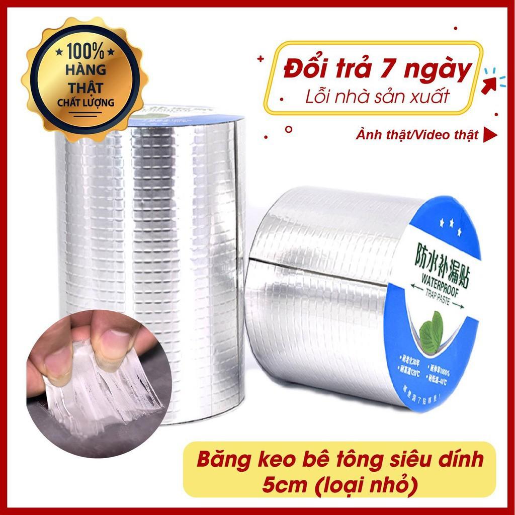 Băng keo bê tông, vết thủng, tủ kính siêu dính loại 5cm