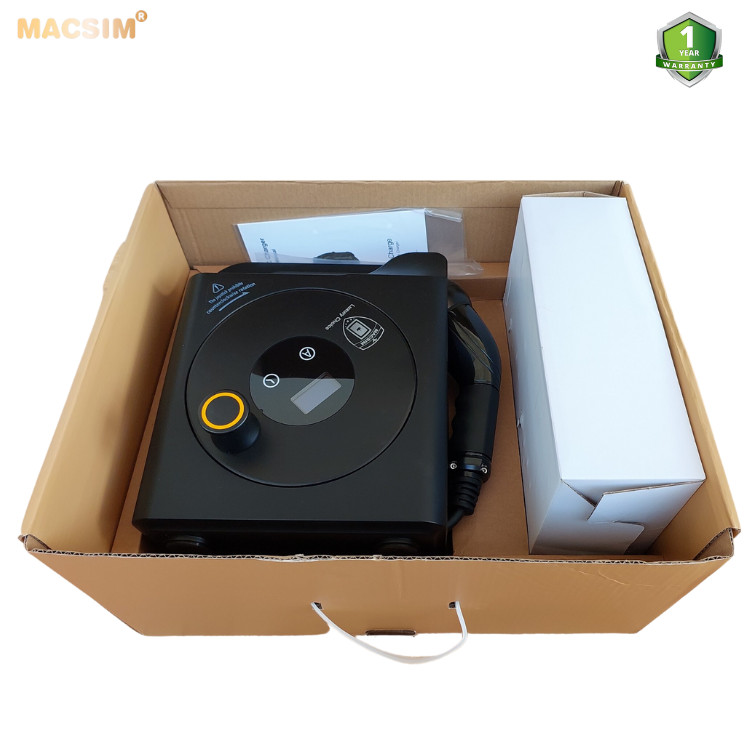 Sạc ô tô điện Vinfast VF8 ev - Sạc tại nhà - di động cao cấp 3,68KW (6-16A) chính hãng Macsim