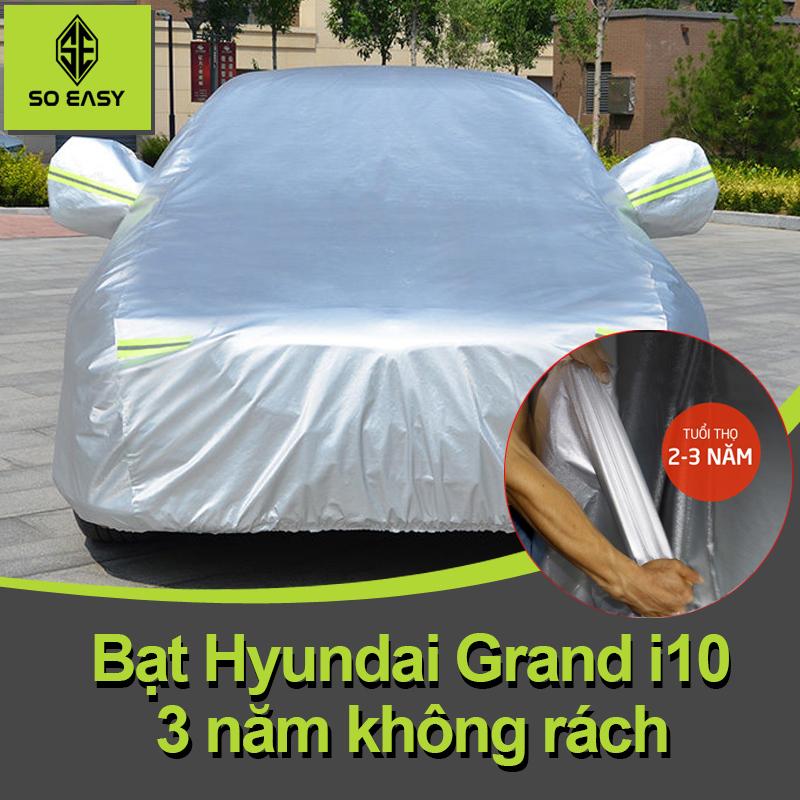 Bạt Phủ xe Hyunhdai grand i10che xe ôtô 4 chỗ gấp xếp gọn gàng Một lớp vải dù Polyester Oxford Fabric cao cấp