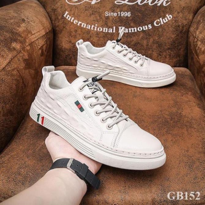 Giày nam da cá sấu kiểu dáng sneaker năng động thể thao GB152