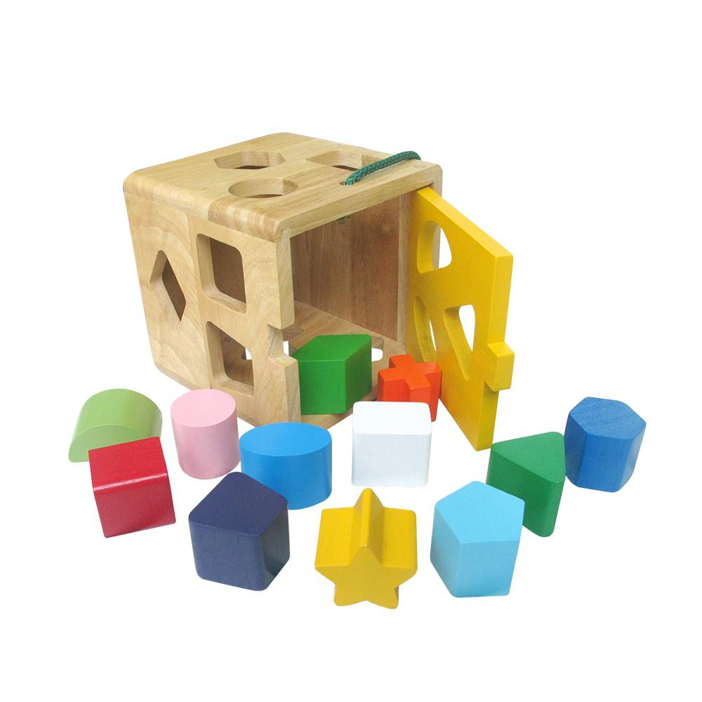 Đồ chơi gỗ Winwintoys - Giỏ thả 12 khối - 62022