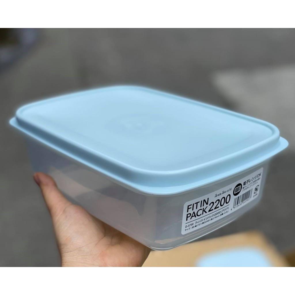 Hộp đựng thực phẩm N 2200ml, 1350ml, 900ml, 600ml, 300ml 150ml Sanada dùng lò vi sóng, tủ đông lạnh