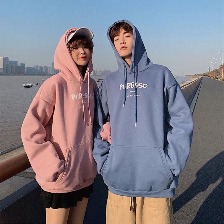 Áo Hoodie Nỉ Lót Bông PURBSSO Unisex ( Ảnh thật )