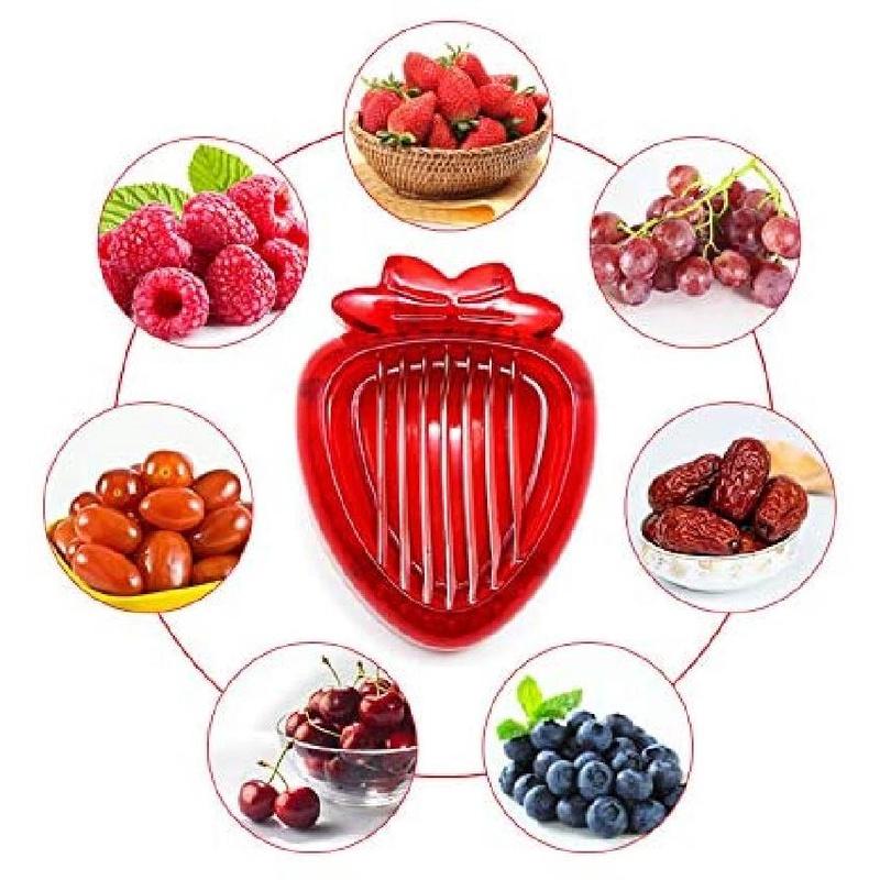 Hộp Cắt Lát Dâu Tây ANAEAT Bằng Thép Không Gỉ Nhỏ Gọn Tiện Dụng Cho Nhà Bếp