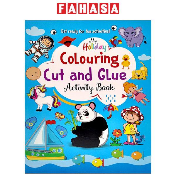 My Holiday Colouring Cut And Glue Activity Book