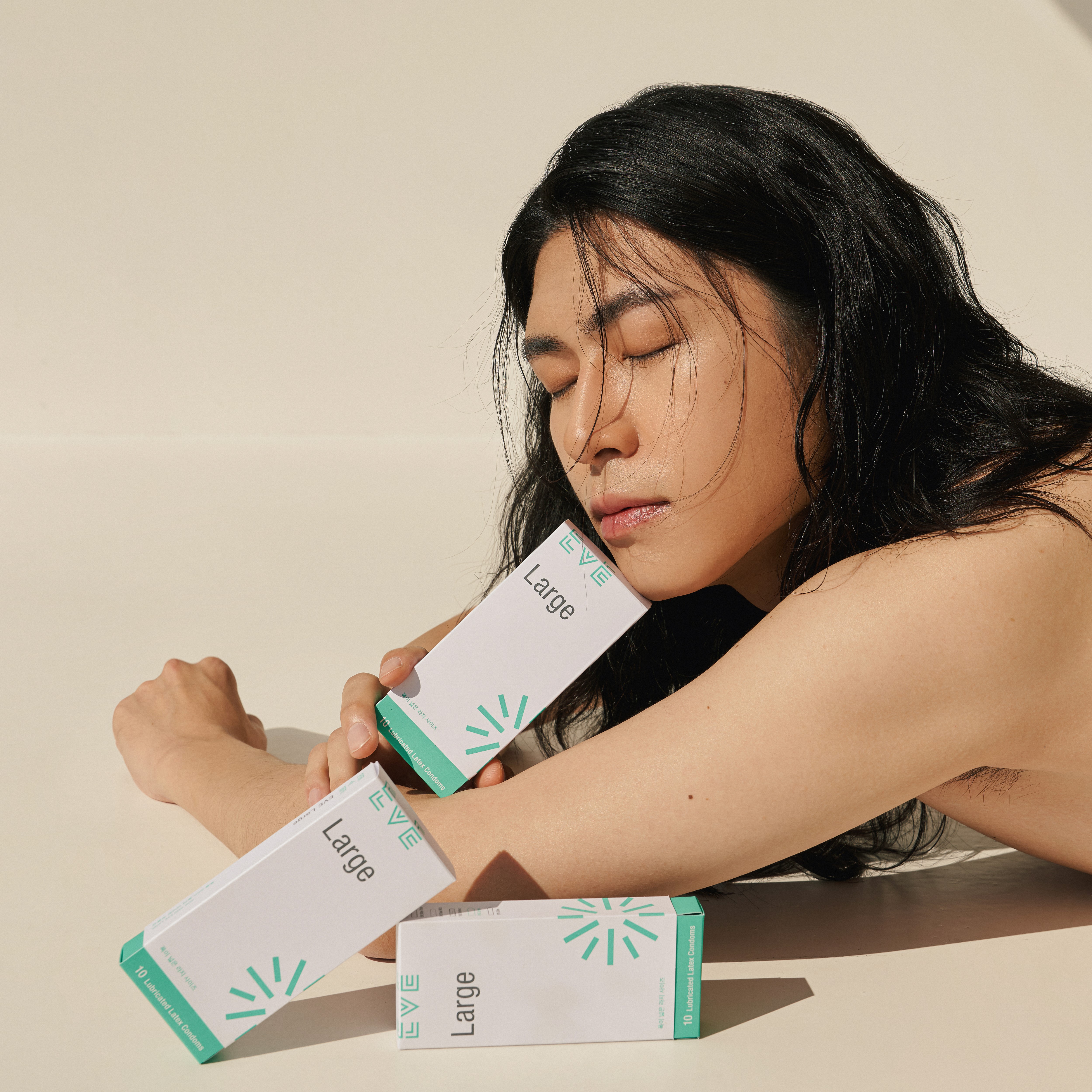 Bao cao su EVE Large - Hộp 10 cái - Nhập khẩu chính hãng Hàn Quốc Vegan | PETA & GMP certified