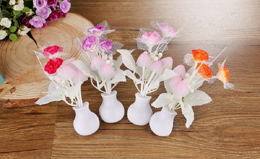 ĐÈN NGỦ CẢM ỨNG HÌNH BÔNG HOA - giao màu ngẫu nhiên