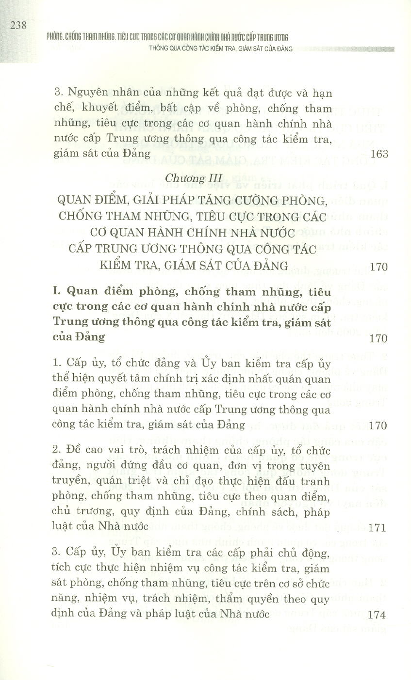 Phòng, Chống Tham Nhũng, Tiêu Cực Trong Các Cơ Quan Hành Chính Nhà Nước Cấp Trung Ương Thông Qua Công Tác Kiểm Tra, Giám Sát Của Đảng