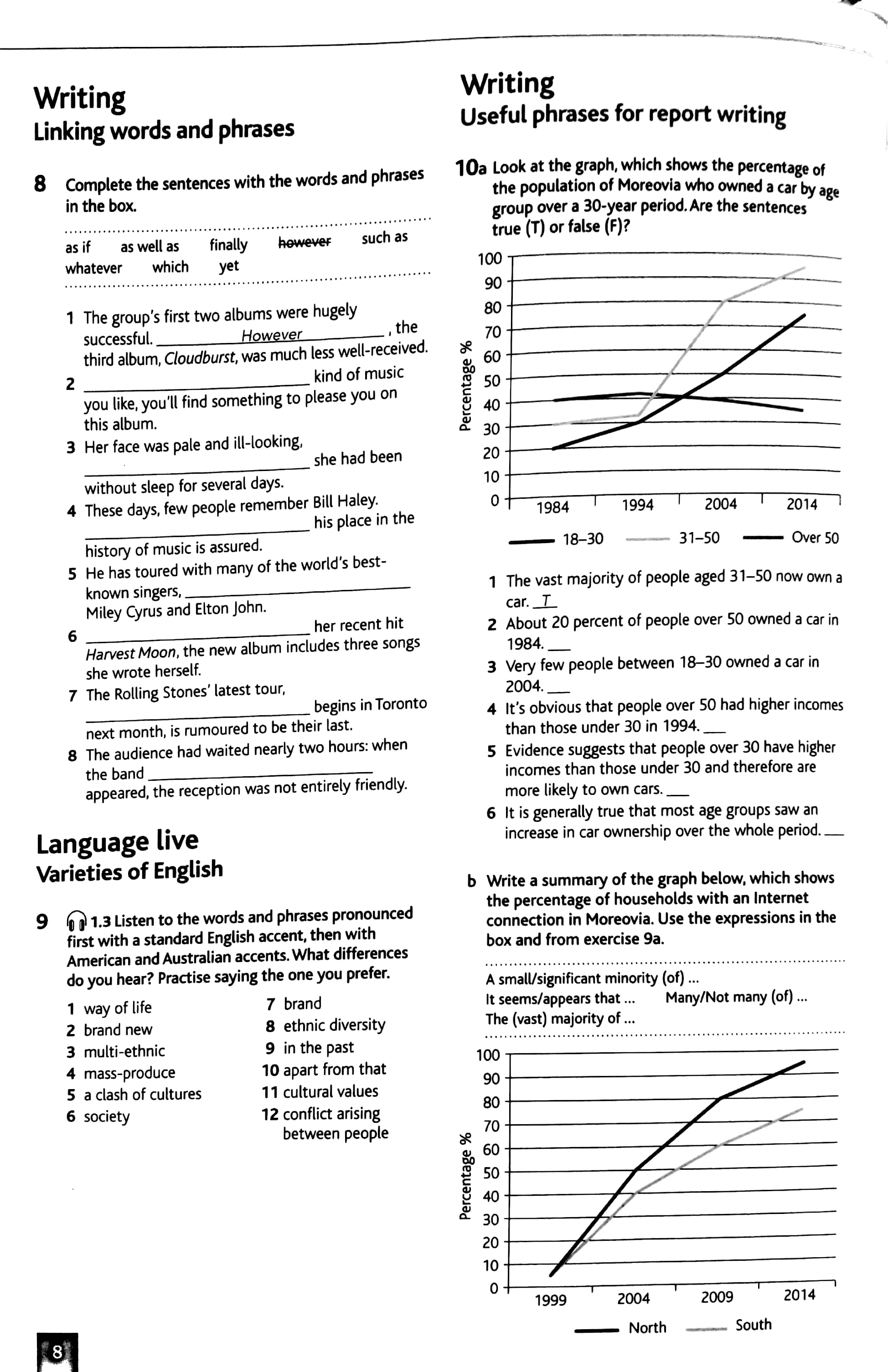 Cutting Edge Advanced Workbook with Key