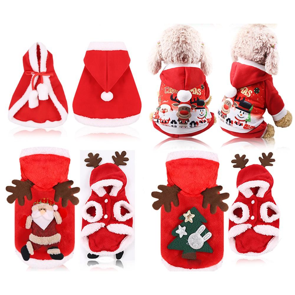 Áo noel cho chó mèo, áo nỉ lông cho chó 10kg